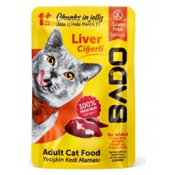 Bado Yaş Kedi Maması Ciğerli Etli 85GR