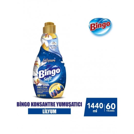 Bingo Konsantre Çamaşır Yumuşatıcısı Lilyum 1440 ml