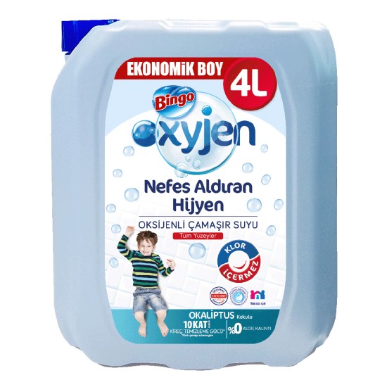 Bingo Oksijen Çamaşır Suyu Okaliptus 4 L Bingo Oksijen Çamaşır Suyu Okaliptus 4 L