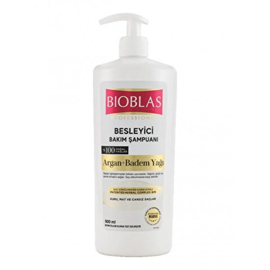 Bioblas Bakım Şampuanı Argan & Badem Yağı 900 ml Bioblas Bakım Şampuanı Argan & Badem Yağı 900 ml