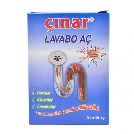 CINAR LAVABO ACICI TOZ 40 GR CINAR LAVABO ACICI TOZ 40 GR