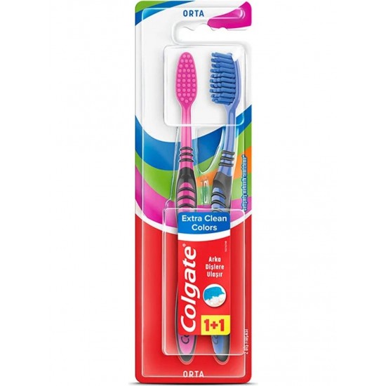 COLGATE DIS FIRCASI EXTRA CLEAN COLORS 1+1 COLGATE DIS FIRCASI EXTRA CLEAN COLORS 1+1