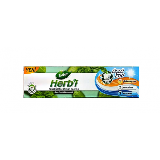 Dabur Herbl Fesleğen Diş Macunu 170gr Dabur Herbl Fesleğen Diş Macunu 170gr