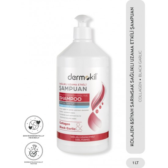 Dermokil Kolojen & Siyah Sarımsak Sağlıklı Uzama Etkili Şampuan 1 LT Dermokil Kolojen & Siyah Sarımsak Sağlıklı Uzama Etkili Şampuan 1 LT