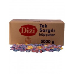 Dizi Tek Sargılı Küp Şeker 5 Kg Dizi Tek Sargılı Küp Şeker 5 Kg