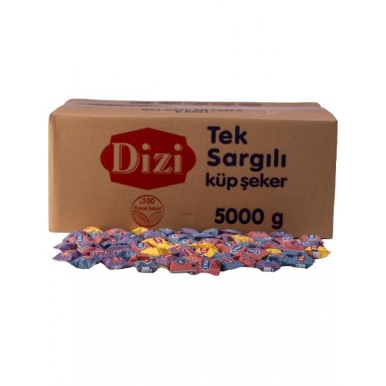 Dizi Tek Sargılı Küp Şeker 5 Kg