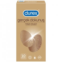 Durex Gerçek Dokunuş Prezervatif 10'lu Durex Gerçek Dokunuş Prezervatif 10'lu