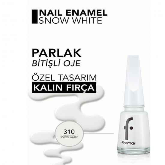 Flormar 310 SNOW WHITE NEW