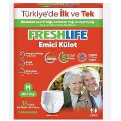 Freshlife Emici Külot Hasta Bezi Orta Boy 16lı Freshlife Emici Külot Hasta Bezi Orta Boy 16lı