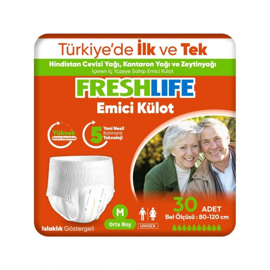 Freshlife Medium Emici Külot 30 Adet Freshlife Medium Emici Külot 30 Adet