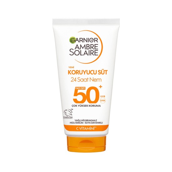 GARNIER AMBRE SOLAIRE 50+ 24 SAAT NEM KORUYUCU SUT 50 ML