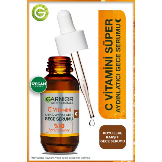 GARNIER SERUM VITAMIN C GECE 30 ML GARNIER SERUM VITAMIN C GECE 30 ML