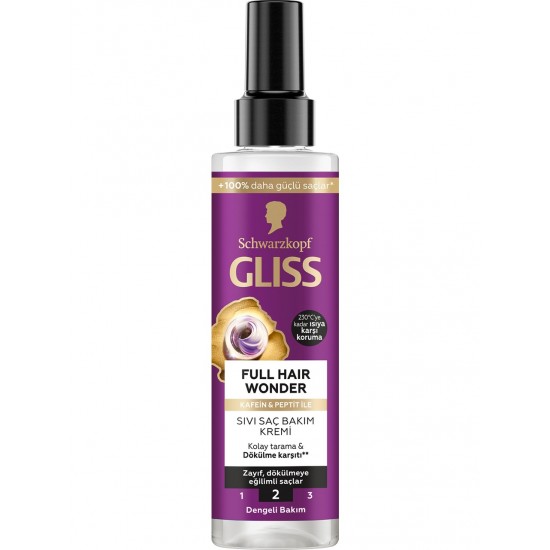 Gliss Full Hair Wonder Sıvı Saç Bakım Kremi 200 ml Gliss Full Hair Wonder Sıvı Saç Bakım Kremi 200 ml