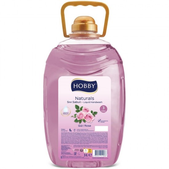 Hobby Naturals Sıvı Sabun 3L Gül