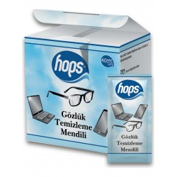 Hops Gözlük Temizleme Mendili 40 Li Hops Gözlük Temizleme Mendili 40 Li