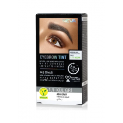 Neva Eyebrow Tınt Kaş Boyası 15ML (Vegan) 1.1 Küllü Gri Neva Eyebrow Tınt Kaş Boyası 15ML (Vegan) 1.1 Küllü Gri
