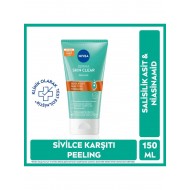 Nivea Derma Skin Clear Niasinamid ve Salisilik Asit (BHA) İçeren Sivilce Karşıtı Yüz Temizleme Peeling 150ml, Karma ve Yağlı Ciltler Nivea Derma Skin Clear Niasinamid ve Salisilik Asit (BHA) İçeren Sivilce Karşıtı Yüz Temizleme Peeling 150ml, Karma ve Yağlı Ciltler