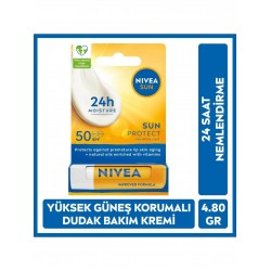 Nivea Sun Yüksek Güneş Korumalı Dudak Bakım Kremi 4.8gr, Spf50, 24 Saat Nemlendirici, E Ve C Vitamini Nivea Sun Yüksek Güneş Korumalı Dudak Bakım Kremi 4.8gr, Spf50, 24 Saat Nemlendirici, E Ve C Vitamini