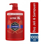 Old Spice Captain Erkek Duş Jeli ve Şampuan 1000 ml XXL Büyük Boy Old Spice Captain Erkek Duş Jeli ve Şampuan 1000 ml XXL Büyük Boy