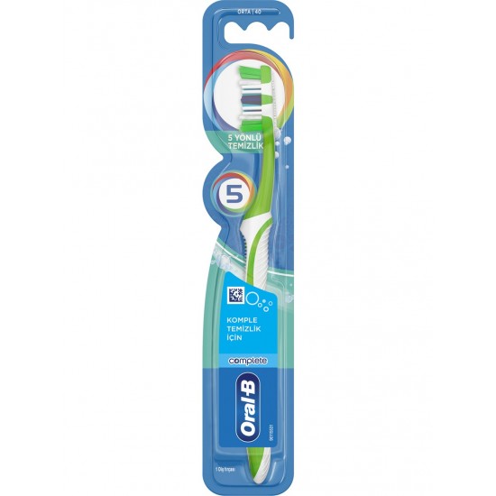Oral-B Diş Fırçası Complete 5 Yönlü Temizlik 40 Orta Oral-B Diş Fırçası Complete 5 Yönlü Temizlik 40 Orta