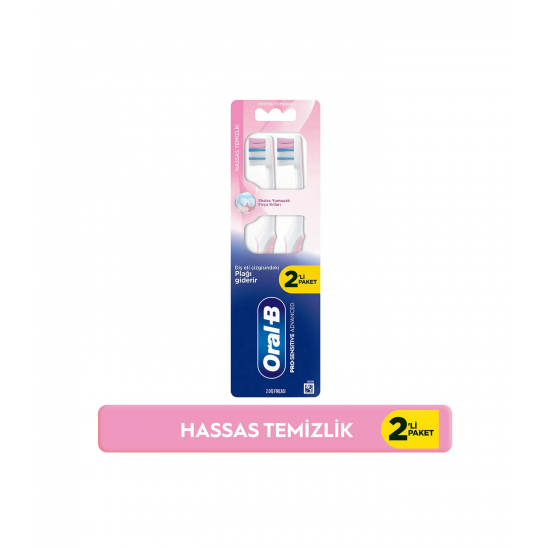 Oral-B Pro-Sensitive Advanced Hassas Temizlik Diş Fırçası Ekstra Yumuşak 1+1