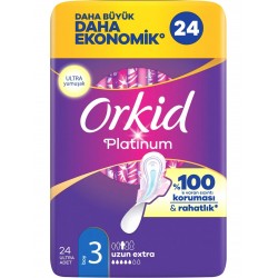 Orkid Platinum Gece Hijyenik Ped 24 Adet Dörtlü Paket Orkid Platinum Gece Hijyenik Ped 24 Adet Dörtlü Paket