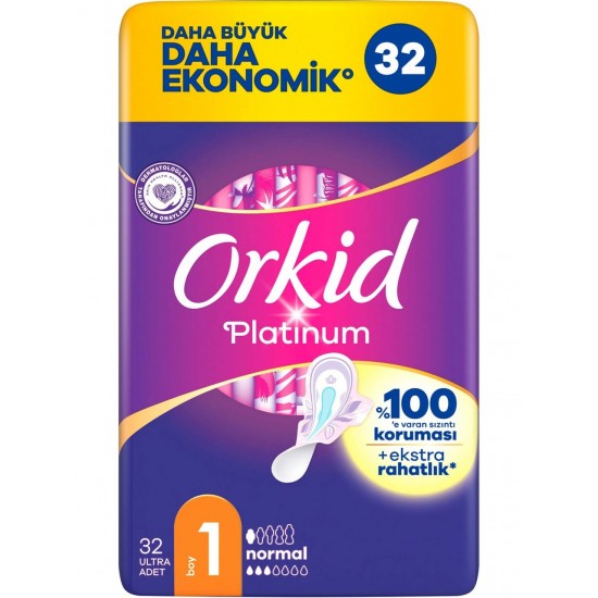 Orkid Platinum Normal (Boy 1) 32 adet Hijyenik Ped