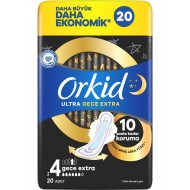 Orkid Ultra Gece Ekstra (Boy 4) 20 adet Hijyenik Ped