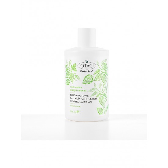 Otacı Botanics + Yağlanma Karşıtı Bakım - Isırgan Otu ve Salisilik Asit İçeren Bitkisel Şampuan 375 ml