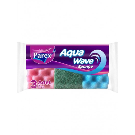 Parex Aquawave Bulaşık Süngeri 3'lü Parex Aquawave Bulaşık Süngeri 3'lü