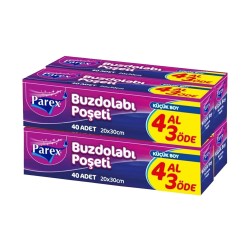 Parex Buzdolabı Poşeti Küçük Boy 4 Al 3 Öde Parex Buzdolabı Poşeti Küçük Boy 4 Al 3 Öde