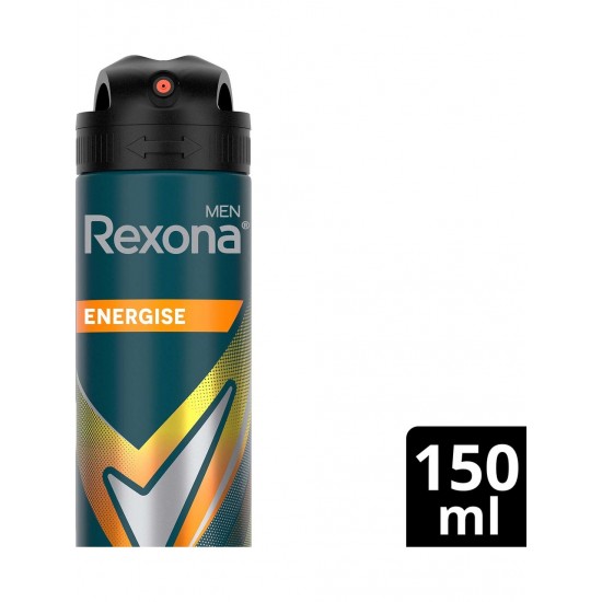 Rexona Men Erkek Sprey Deodorant Energise Bergamot & Amber 150 ml Rexona Men Erkek Sprey Deodorant Energise Bergamot & Amber 150 ml