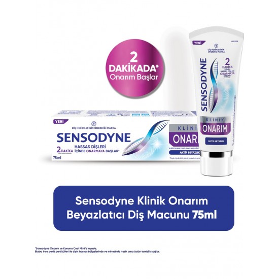 SENSODYNE KLINIK ONARIM AKTIF BEYAZLIK 75 ML