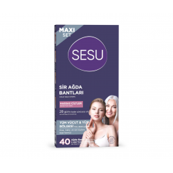 Sesu Hassas Ciltlere Özel Maxi Set Ağda Bandı 40 Adet Sesu Hassas Ciltlere Özel Maxi Set Ağda Bandı 40 Adet