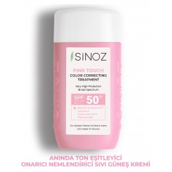 Sinoz Pink Touch Anında Ton Eşitleyici Onarıcı Nemlendirici Pembe Yüz Güneş Kremi Spf50 Sinoz Pink Touch Anında Ton Eşitleyici Onarıcı Nemlendirici Pembe Yüz Güneş Kremi Spf50