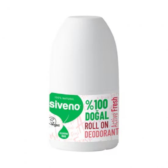 Siveno %100 Doğal Roll On Active Fresh 40 ml Siveno %100 Doğal Roll On Active Fresh 40 ml