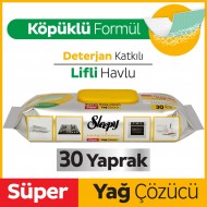 Sleepy Easy Clean Süper Yağ Çözücü Havlu 30 Yaprak Sleepy Easy Clean Süper Yağ Çözücü Havlu 30 Yaprak