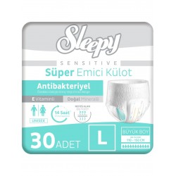 Sleepy Sensitive Antibakteriyel Emici Külot Large 30 Adet