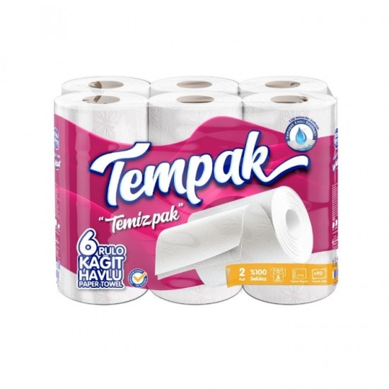 Tempak Rulo Havlu Eko 6'lı Tempak Rulo Havlu Eko 6'lı