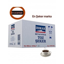 IRMAK Stıck Toz Şeker 4kg 1000Lİ IRMAK Stıck Toz Şeker 4kg 1000Lİ