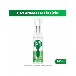 Cif Infinite Clean Doğal Probiyotikli Toz Tutmaz Sprey Tüm Yüzeyler İçin Misket Limonu ve Limon Otu 280 ml Cif Infinite Clean Doğal Probiyotikli Toz Tutmaz Sprey Tüm Yüzeyler İçin Misket Limonu ve Limon Otu 280 ml
