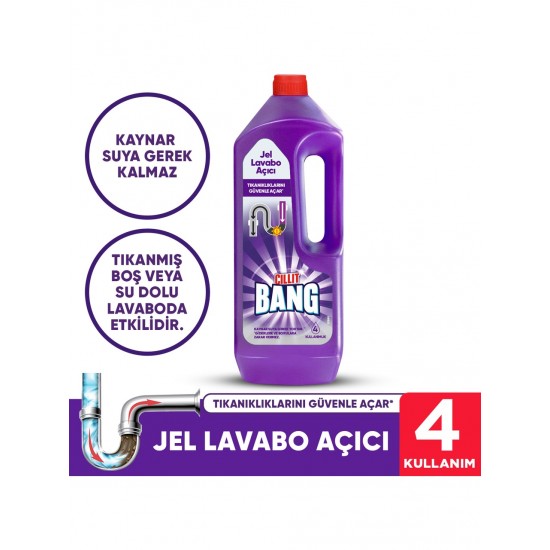 Cillit Bang Turbo Hijyenik Jel Lavabo Açıcı 1000 ml