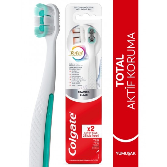 COLGATE FOAMING CLEAN DIS FIRCASI YUMUSAK 2 LI COLGATE FOAMING CLEAN DIS FIRCASI YUMUSAK 2 LI
