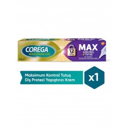 Corega Maximum Kontrol Diş Protezi Yapıştırıcı Krem 40 Gr