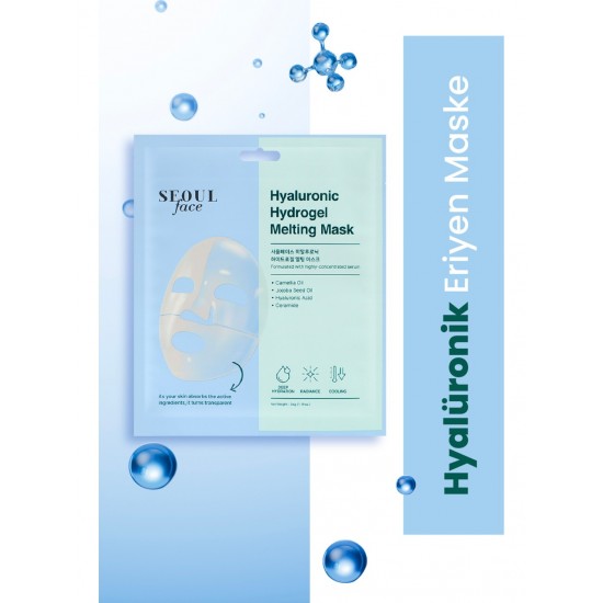 Dermal Pdrn Hydrojel Eriyen Maske Derin Nemlendirici Eriyen Kore Maskesi Onarıcı Şeffaf Jel Maske 34 gr