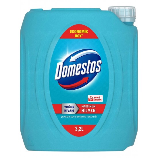 Domestos Yoğun Kıvamlı Çamaşır Suyu Okyanus Ferahlığı 3240 ml Maksimum Hijyen Sağlar Yerli Üretim Domestos Yoğun Kıvamlı Çamaşır Suyu Okyanus Ferahlığı 3240 ml Maksimum Hijyen Sağlar Yerli Üretim