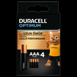 Duracell Pil Optimum İnce Kalem 4'lü Aaa Duracell Pil Optimum İnce Kalem 4'lü Aaa
