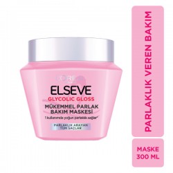 Elseve Glycolic Gloss Mükemmel Parlaklık Veren Saç Bakım Maskesi 300ml Elseve Glycolic Gloss Mükemmel Parlaklık Veren Saç Bakım Maskesi 300ml
