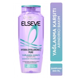 Elseve Hydra [Hyaluronic] Pure Salisilik Asit İçeren Yağlanma Karşıtı Arındırıcı Şampuan 300ml