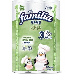 Familia Natural Kağıt Havlu 12'li Bambu Özlü Familia Natural Kağıt Havlu 12'li Bambu Özlü